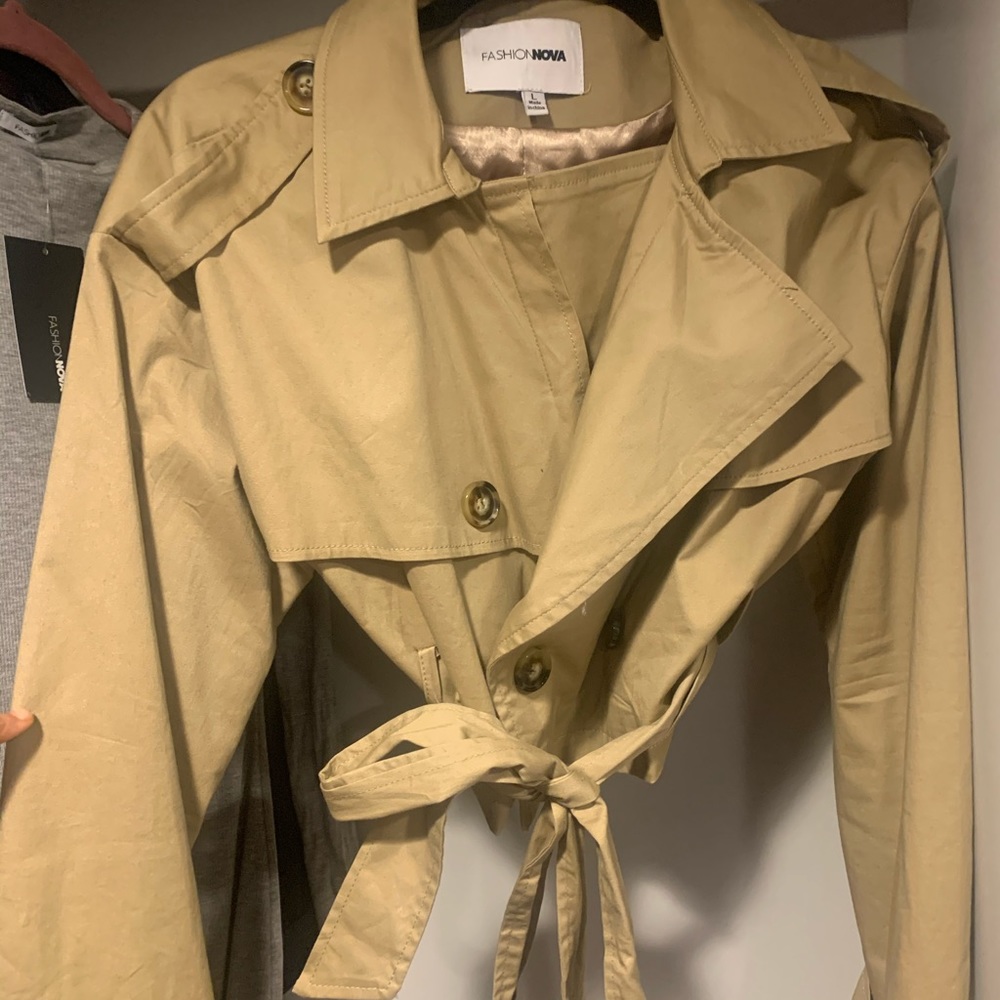 Crop Trench Jacket